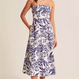 Abercrombie & Fitch Blue Floral Dress